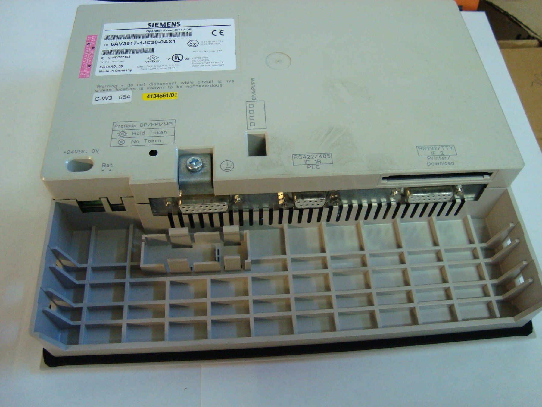 Siemens Steuerung: Siemens Operator Panel OP17 - DP  6AV3617-1JC20-0AX1 – Neu (gemäss Beschreibung) aus Basel von jum_2z69 1