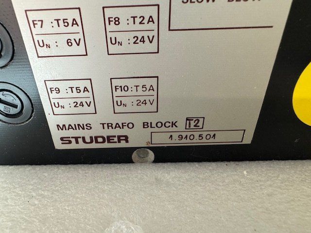 Studer Platines de mixage: Studer Trafo Block 1.910.501 – D'occasion à Suhr par Audiobruno 3