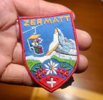 VINTAGE patch ZERMATT nos ST. GALLER STICKEREI sässelilift