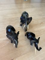 3 Elefanten Aus Massivholz