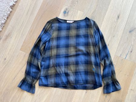 karierte Bluse von Emily van den Bergh (blau/grün) Gr. 36