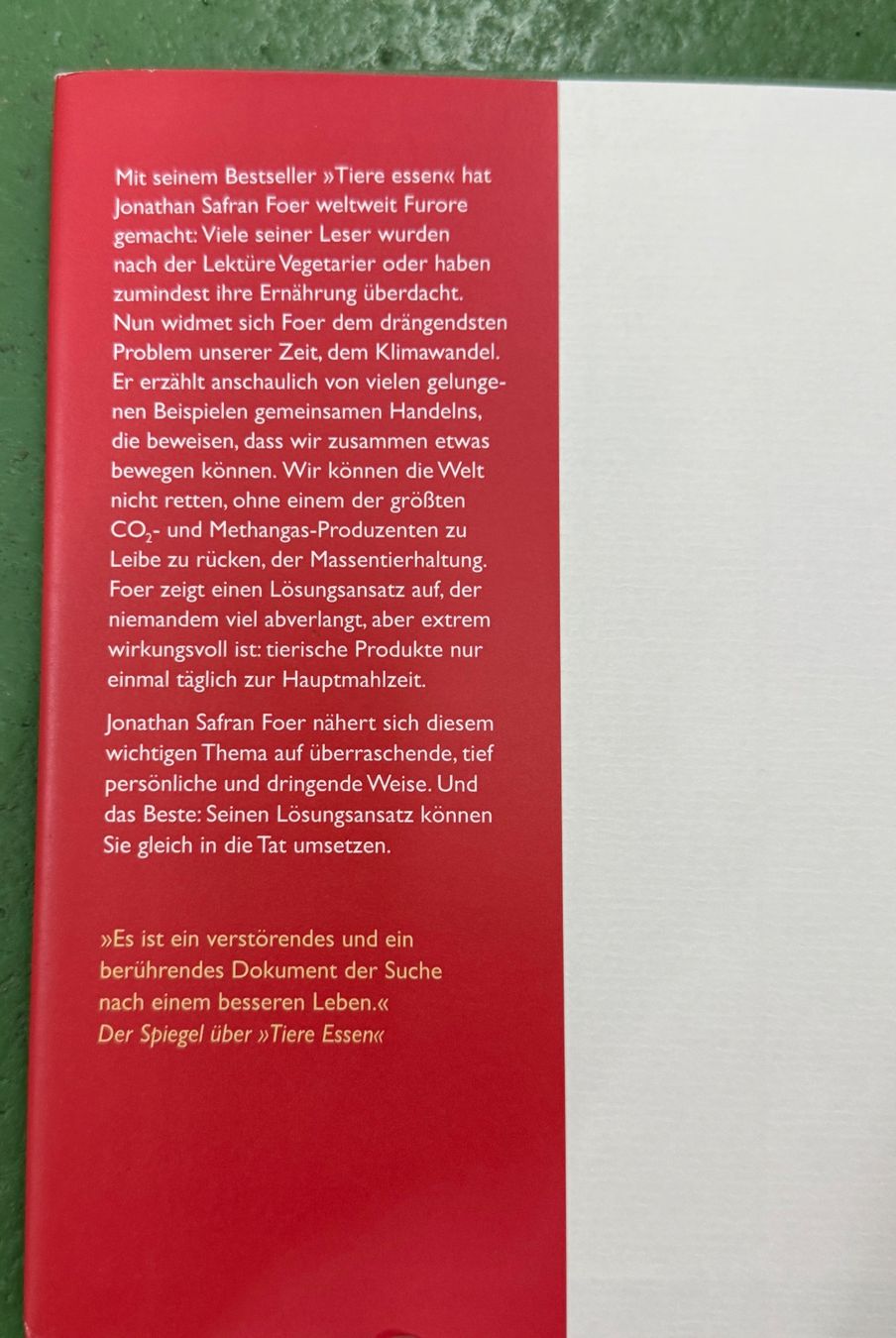 Libri: Jonathan Safran Foer: Wir sind das Klima! – Usato da Basel venduto da Ostschweiz06 1