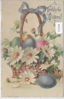 Joyeuses Paques - Fröhliche Ostern - Eierkorb - Litho