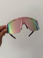 Sportbrille pink verspiegelt neuwertig