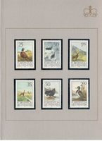 1986/90 FL Briefmarken Serie Jagd, postfrisch