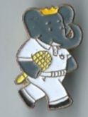 Placchette & Badge: Elefant mit Tennisschlaeger, Pin – Usato da Zürich venduto da t24_de
