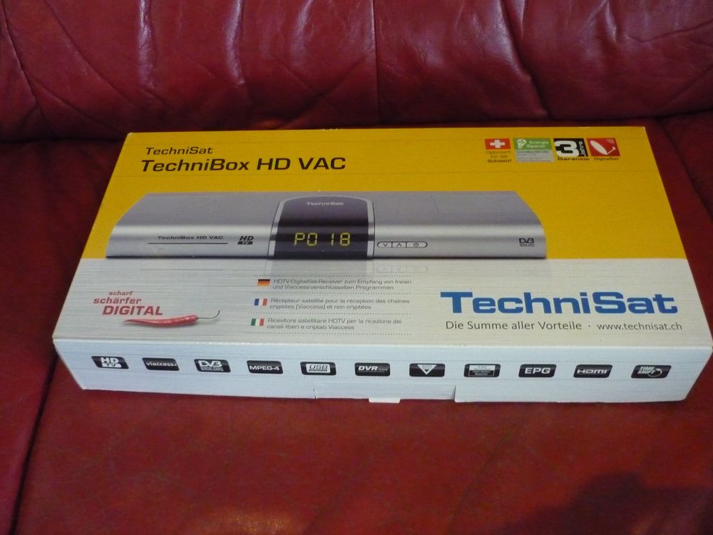Techni Sat Box HD VAC - HDTV Digital Sat Receiver Neu OVP (Neu und ...