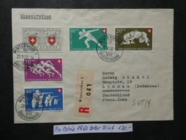 Pro Patria 1950 auf tollem Brief