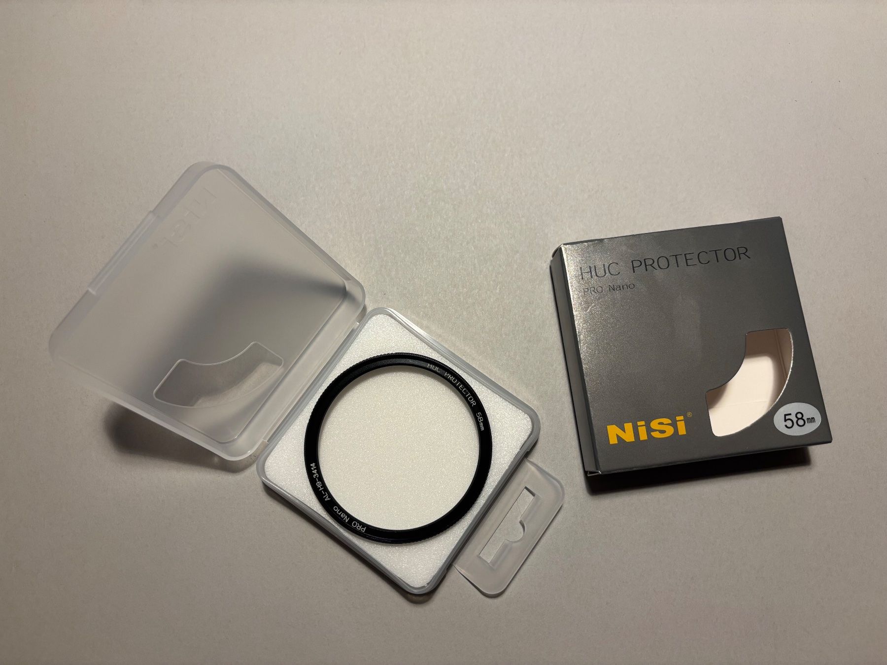 Nisi Filter: Nisi HUC Protector Pro Nano - Schutzfilter 58mm – Neu und originalverpackt aus Zürich von Ba7u