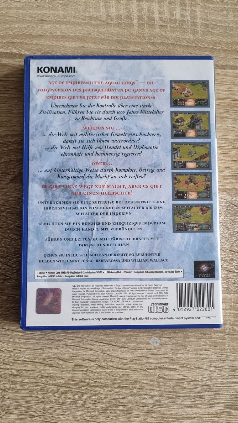 Giochi: Age of Empire II PS2 – Usato da Hagenbuch ZH venduto da lecterr55 2