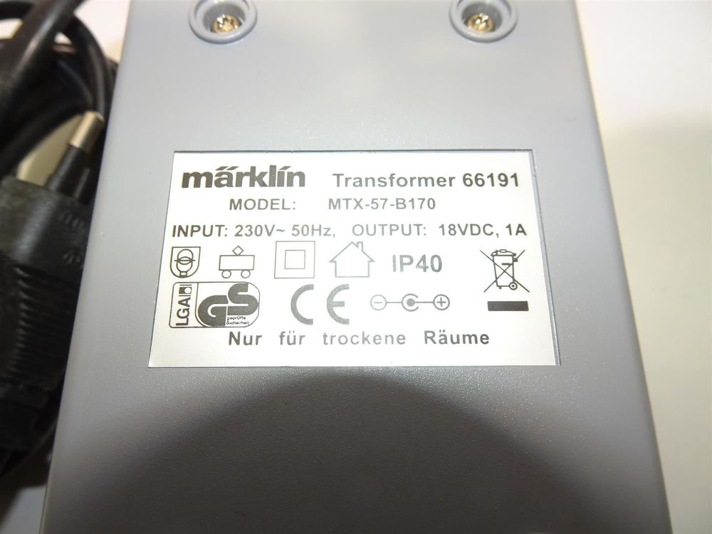 Transformateur Märklin 6114 – 110V – Vintage 30 VA – Très Bon état – Collection
