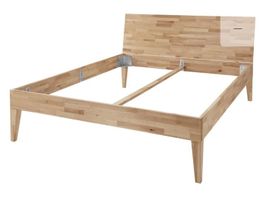 Buchenbett weiss deckend 120 X 200 cm