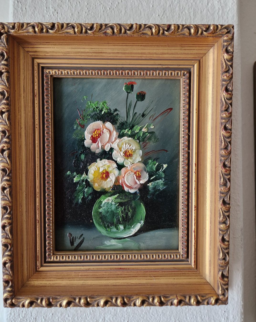 Cadres de tableaux: Ölgemälde Blumen mit Rahmen – D'occasion à Bern par Antikbatik 5