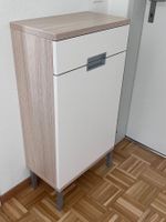 Schmales Eingangsmöbel / Korridorschrank Eiche-Weiss