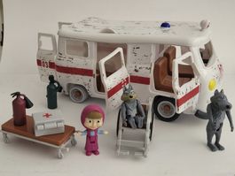 Mascha und der Bär Sanitätsbus von Simba