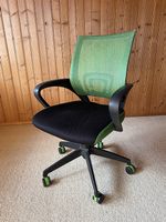 Bürostuhl grün-schwarz mit Netzlehne