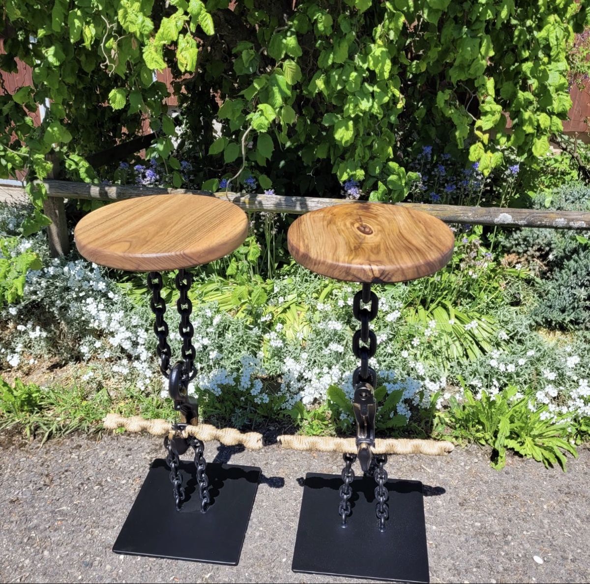 Tabourets: Barhocker Metall Holz Kette – Neuf avec emballage d'origine à Rickenbach b. Wil par epo_t6qg 1