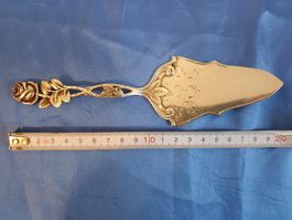 Tortenschaufel Jugendstil Silber 800 Krone Halbmond Antik