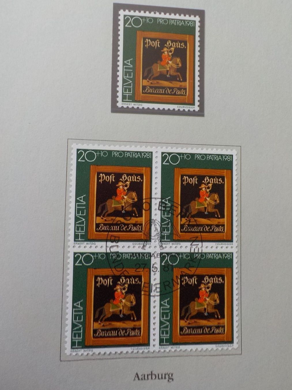 Alle Briefmarken: 1981, Pro Patria, Postschilder – Neu (gemäss Beschreibung) aus Muri b. Bern von Ricardoverkauf