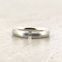 Edelstahlring mit Zirkonia Gr. 59