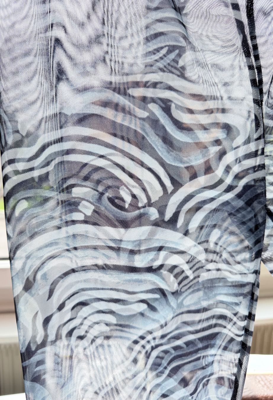 Leggings: Humanoid Mesh Leggings Zebra Print transparent Stretch – Neuf (Voir description) à Einsiedeln par kalliopee 2