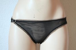 transparenter STRING mit Strass-Herz  32  XXS