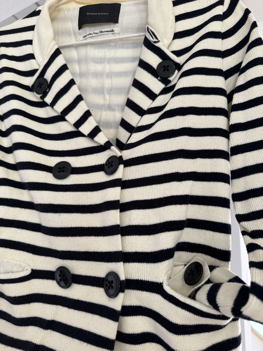 Maison Scotch Giacche: Veste maille rayée Maison Scotch 38 – Usato da Puidoux venduto da serendipite 2