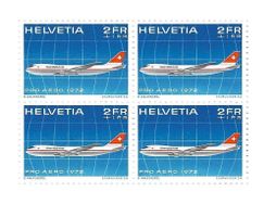 Swissair Briefmarken (Postgültig)   ✈ Boeing B-747
