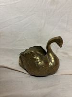 Objet déco vintage : Cygne en bronze massif - vide poche