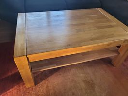 Salontisch, Couchtisch Massiv-Holz