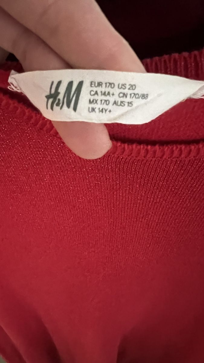 H&M Kleider & Röcke: Kleid rot Strick und festlich Gr. 170 – Gebraucht aus Tagelswangen von Bomu 1