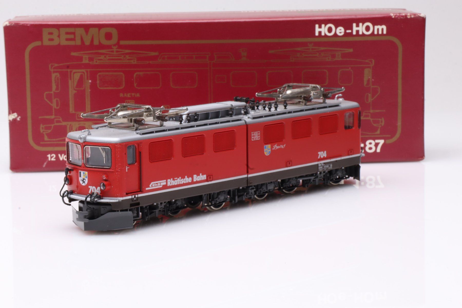Bemo 1254/4 RhB Ge 6/6' 704 Davos, H0m (Gebraucht) in Ried (Muotathal ...