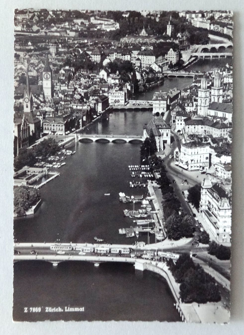 Ansichtskarten: Zürich, Limmat – Gebraucht aus Fétigny von Billy2miny