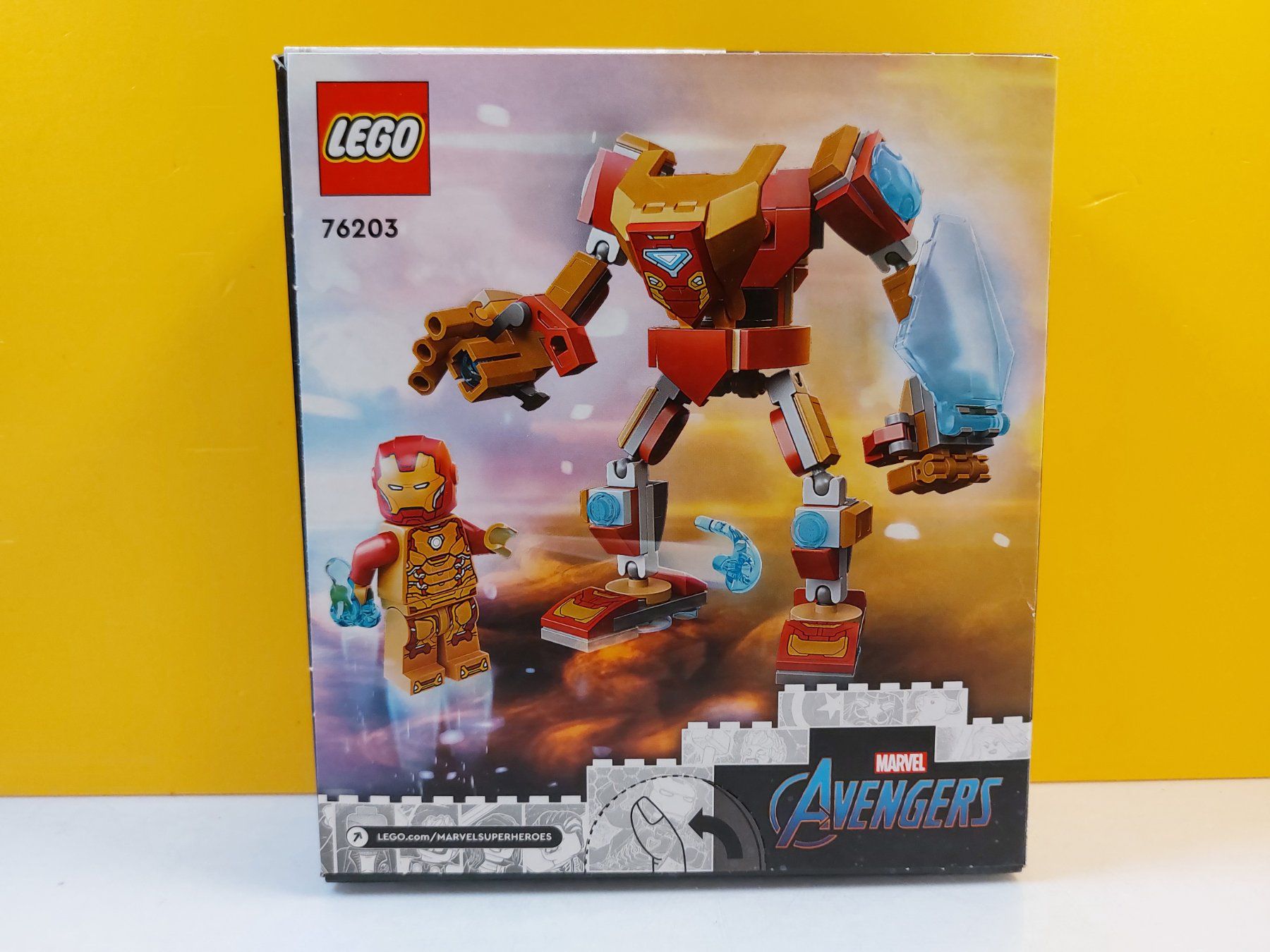 Lego Kit di costruzioni: LEGO Marvel 76203 Iron Man Mech - NEU – Nuovo e nell'imballaggio originale da St.Gallen venduto da TinasBauundSpiel 1