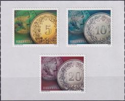 2022, Nr.1861-1863 (Münzen, 3 Marken) postfrisch **.