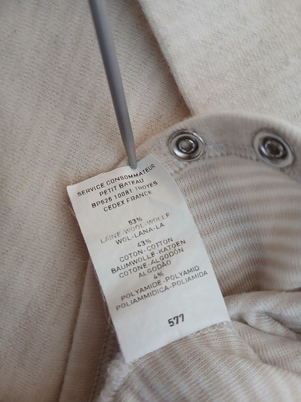 Petit Bateau Biancheria intima: Body 53%Wolle – Usato da Dübendorf venduto da Fip05 2