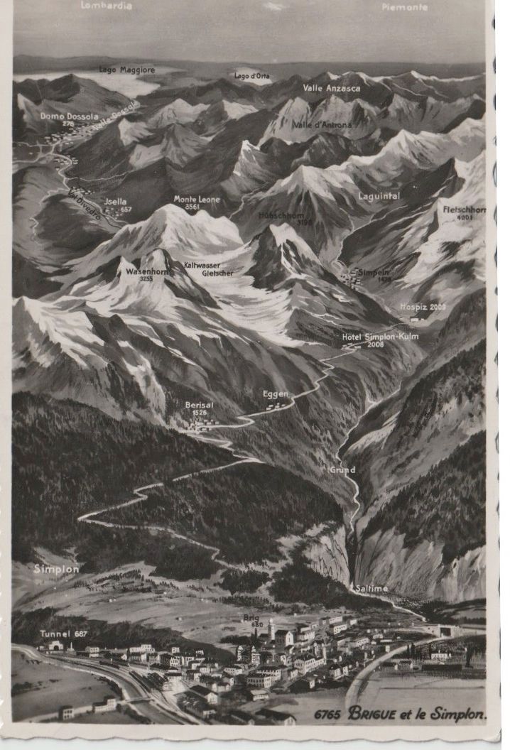 Cartoline postali: AB 106 Brig und der Simplon, 1939 – Nuovo (secondo la descrizione) da Freienbach venduto da Bhaltis