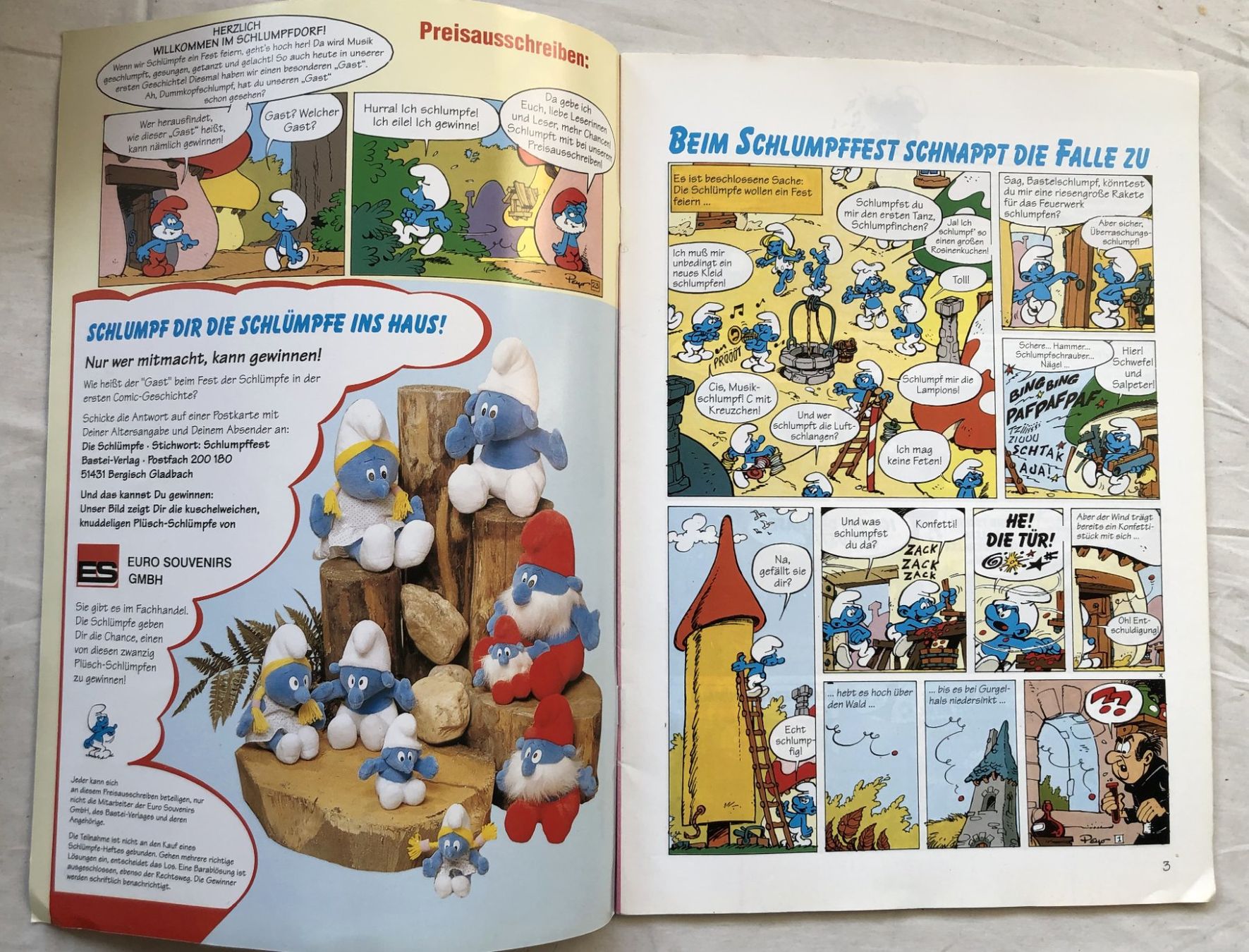 Fumetti: Die Schlümpfe - Heft Nr.63 - Bastei Comic – Usato da Schaffhausen venduto da durruti 1