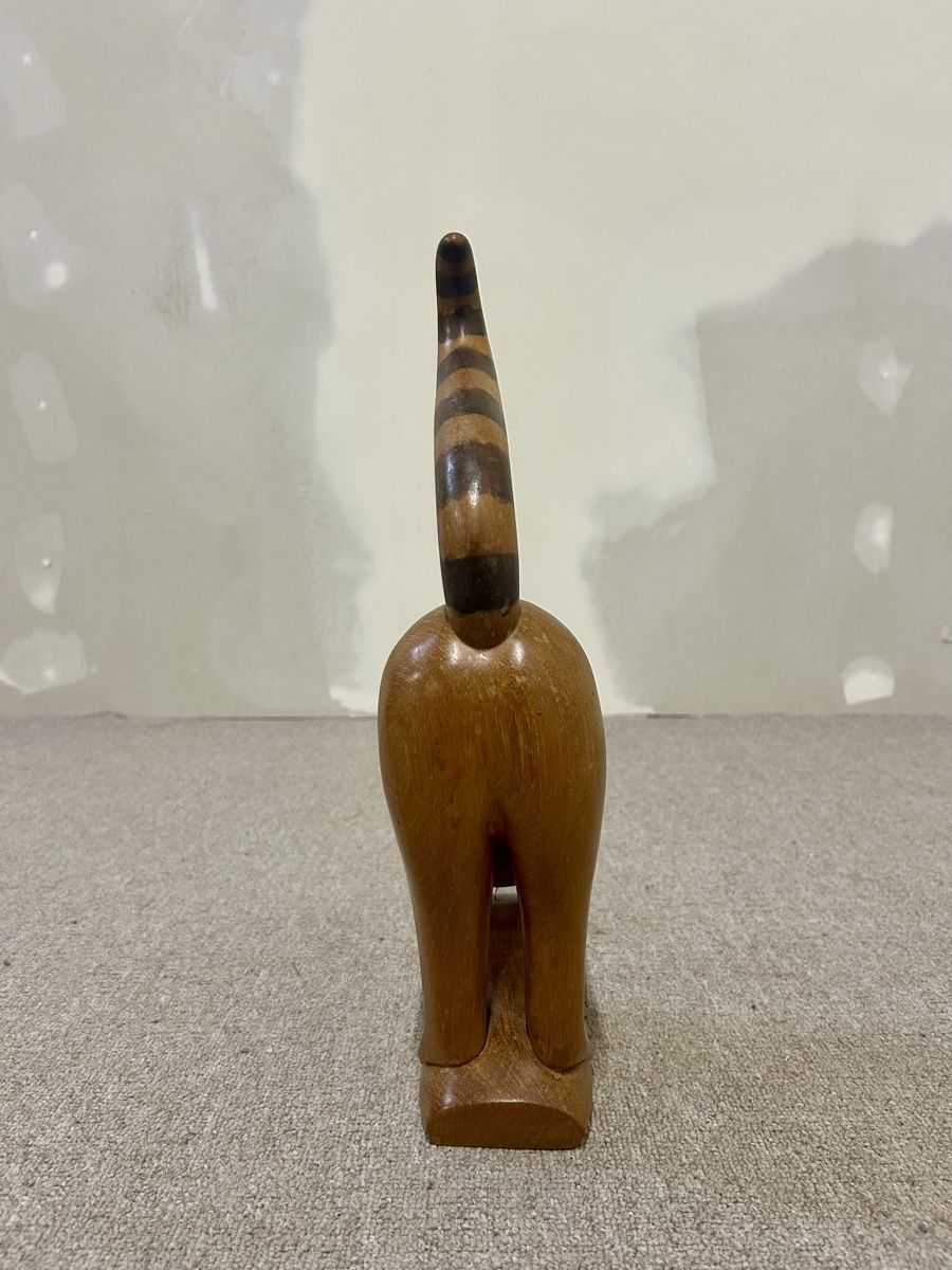 Statuette: Holzfigur Madagaskar Lemur, Handgeschnitzt – Usato da Rickenbach ZH venduto da Der-Insider 3