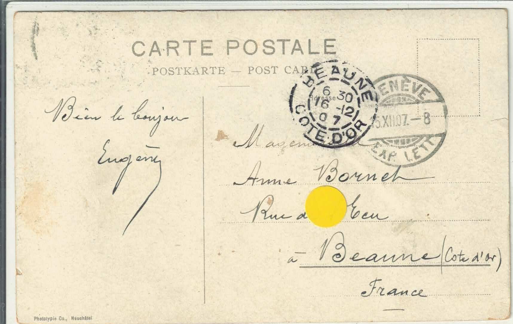 Cartoline postali: Geneve - Rade et Mont Blanc - Dampfschiff "Leman" Litho – Usato da Ettingen venduto da Kartenplanet 1