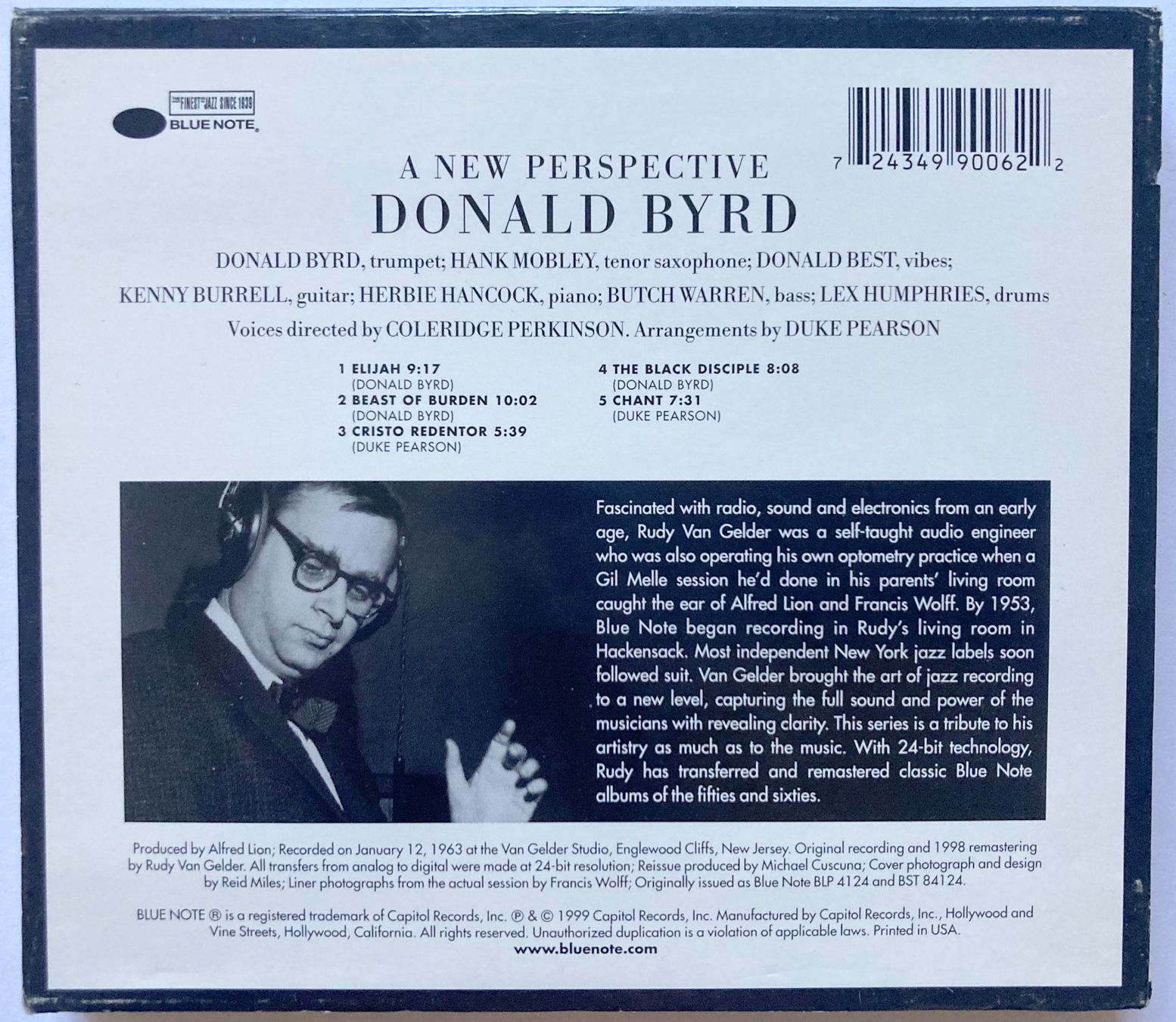 CDs: DONALD BYRD - A NEW PERSPECTIVE – Gebraucht aus Bottens von hotter-than-hell 1