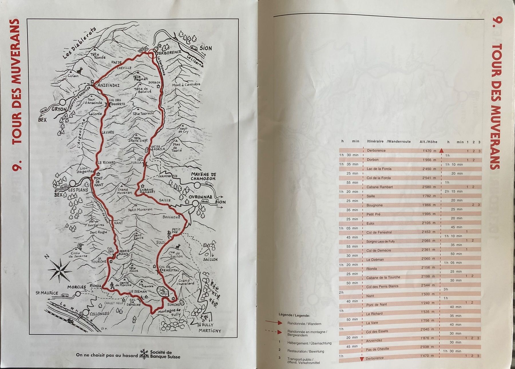 Cartine & Atlanti: Heft WALLISER WANDERWEGE / SENTIERS VALAISANS – Usato da Dietlikon venduto da Sa_Biene 4