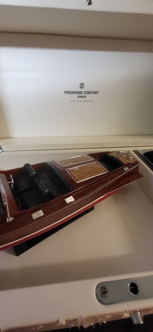 Boîtes de montres: Frederique Constant-Etui mit Werbeschiffchen – D'occasion à Boll par BollArtAntik 6