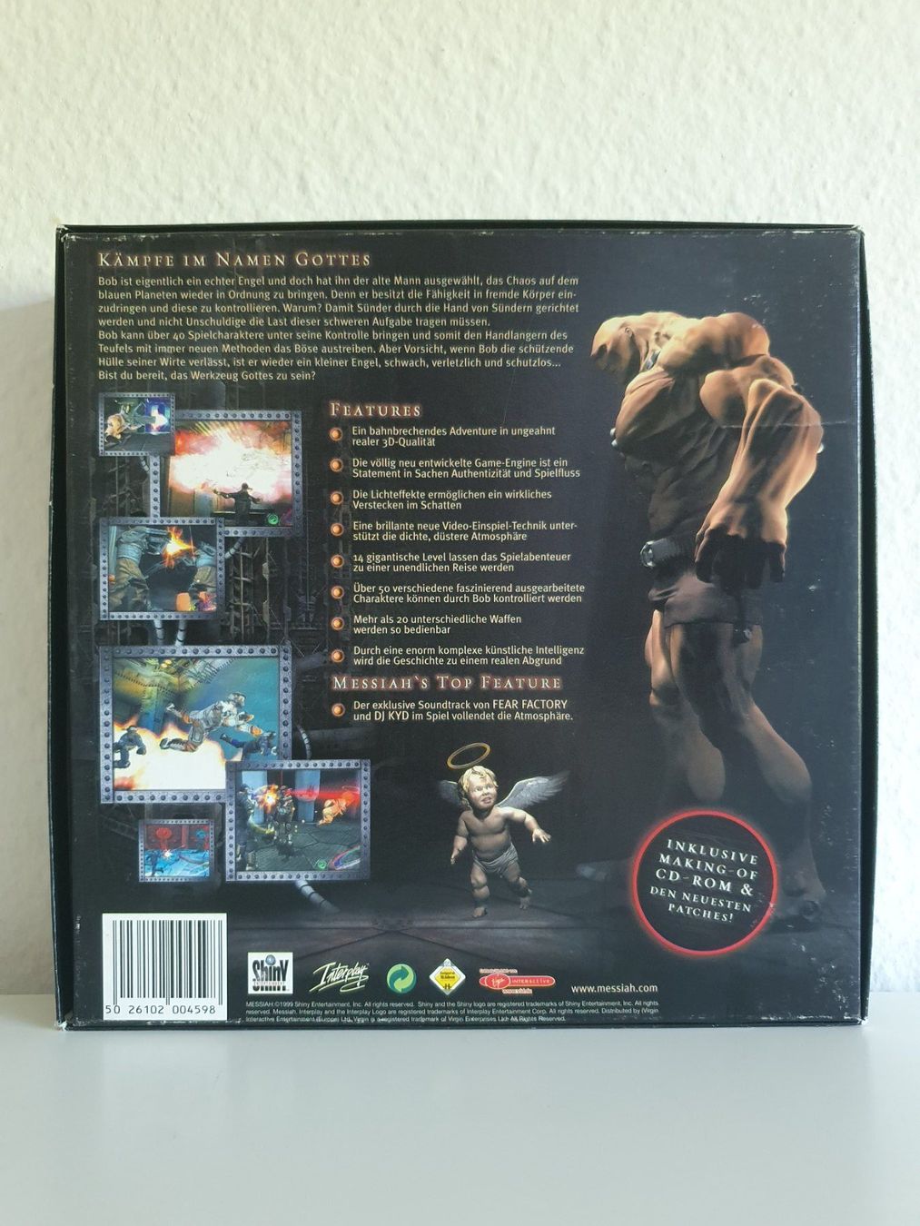 Spiele: PC Game Messiah (2000) Big Box – Gebraucht aus Greifensee von perfectioN88 3