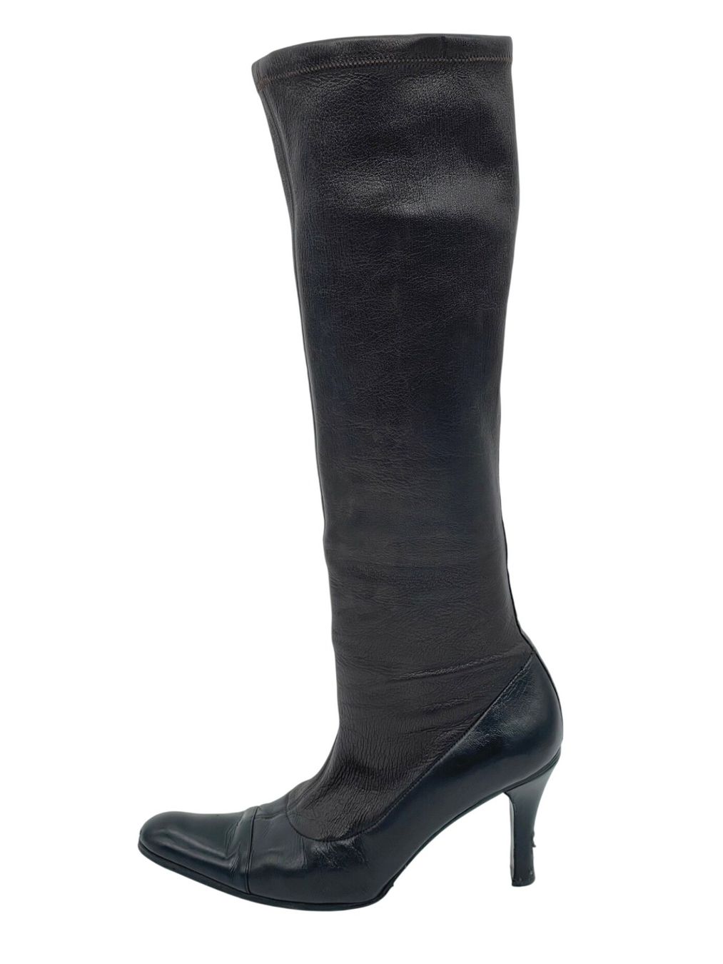Chanel Scarpe da donna: Chanel Sock Boots Stiefel EU 37.5 Braun – Usato da Zürich venduto da shoe_shop