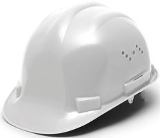 Schutzhelm für Baustelle usw. weiss + gelb Gr. 52 bis 62 cm