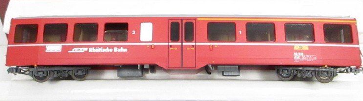 Bemo Modellini di ferrovie: Bemo 3285 124 RhB EW I AB 1514 mit stromführender Kupplung – Nuovo e nell'imballaggio originale da Dagmersellen venduto da fis_9hty