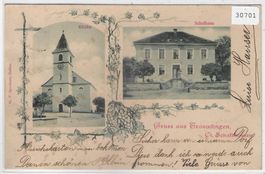Gruss aus Trasadingen - Schulhaus,