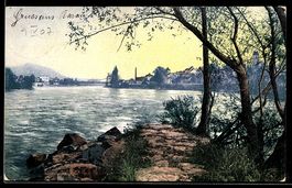 AK Aarau, Ortsansicht an der Aare