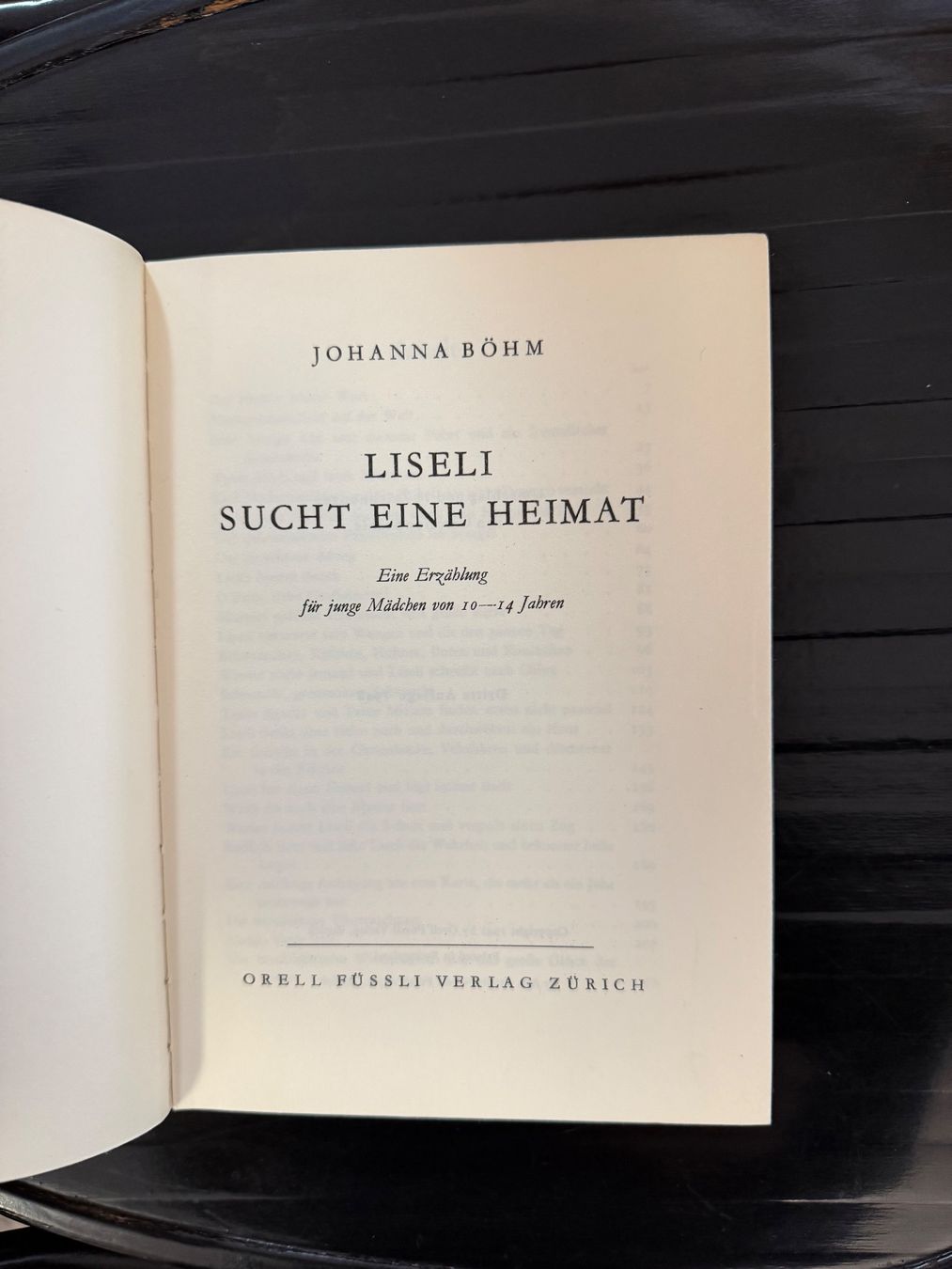 Libri: Johanna Böhm: Liseli sucht eine Heimat – Usato da Dietikon venduto da Buchantiqdietikon 1